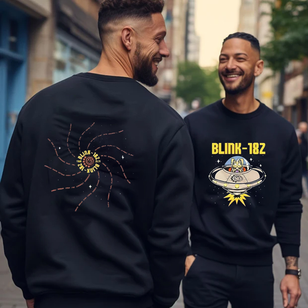 Blink 182 World Tour 2023, Tour Music 2023, Country Music Sweatshirt 2 Sided